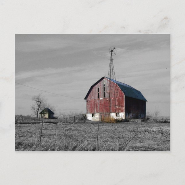Gammalt Barn-vykort Vykort (Framsida)
