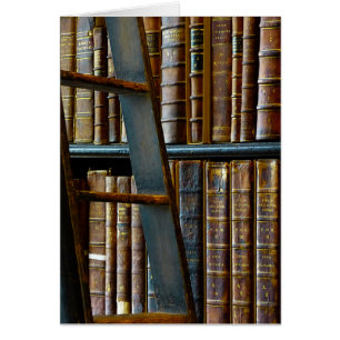 Gammalt bibliotek, gammala bokar OBS kort