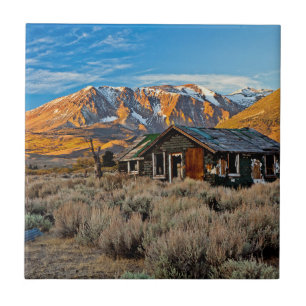 Gammalt bondgård längs Hwy 395 i June Lake Kakelplatta
