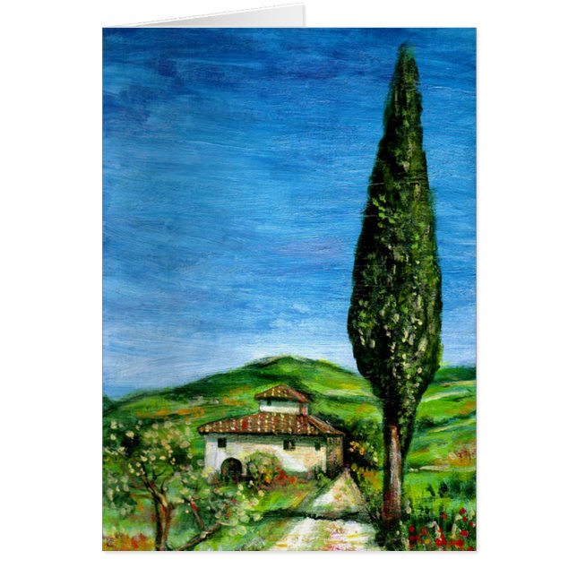 Gammalt bondgårdshus i Toscana Hälsningskort (Framsidan)
