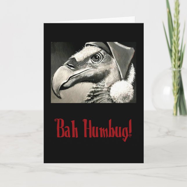 Gammalt Buzzard-julkort Helgkort (Framsida)