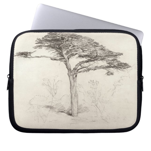 Gammalt cederträträd i botanisk trädgård, Chelsea, Laptop Sleeve (Framsidan)