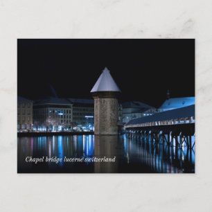 Gammalt chapelbrygga lucernvykort vykort