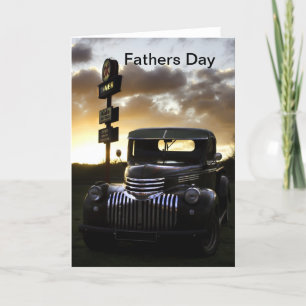Gammalt Chevy Lastbil Fars dag-kort Kort