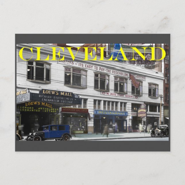 Gammalt Cleveland-vykort Vykort (Framsida)