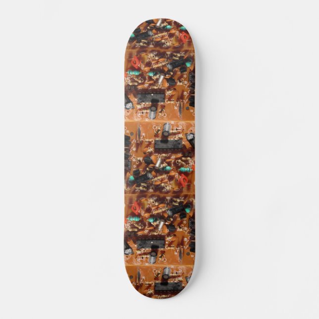 Gammalt datorkort skateboard bräda 21,5 cm (Framsida)
