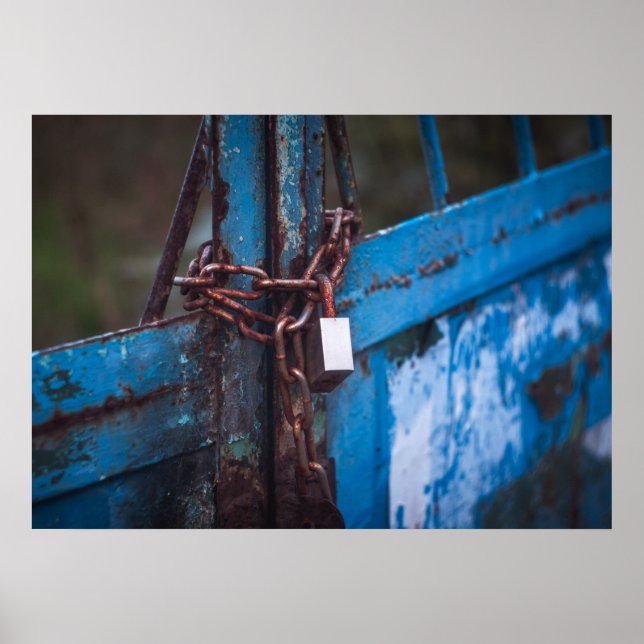 Gammalt dörrlås poster (Framsidan)