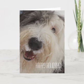 Gammalt engelskt Sheepdogkort - glad helg! Helgkort