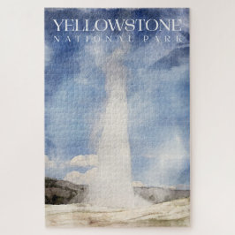 Gammalt Faithful Puzzle, Yellowstone 20"x30" Puzzl Pussel