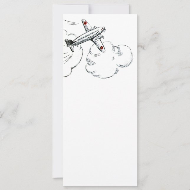 Gammalt flygplan Teckning (Framsida)