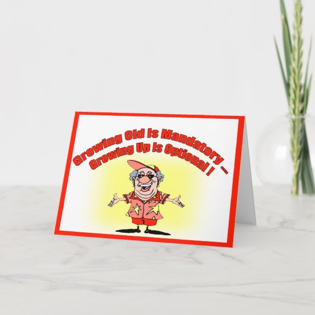 Gammalt födelsedagskort kort (Framsida)