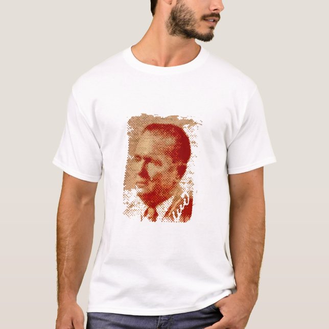 GAMMALT FOTO FÖR JOSIP BROZ TITO TEE SHIRT (Framsida)