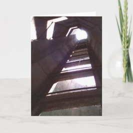 Gammalt foto för stege för Silo för Kort