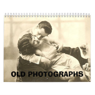 GAMMALT FOTOGRAFERAR kalendern Kalender