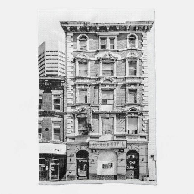 Gammalt Garrick hotell Kökshandduk (Vertikal)