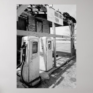 Gammalt gasa pumps poster