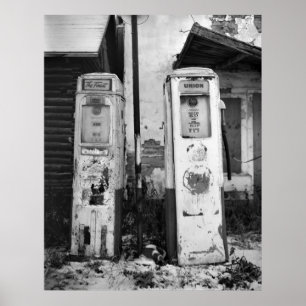 Gammalt gasa pumps poster