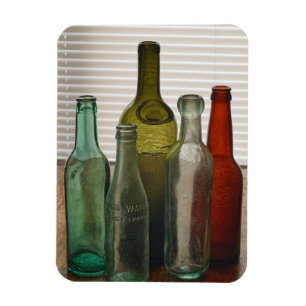 Gammalt glas Flaskor 2 Magnet