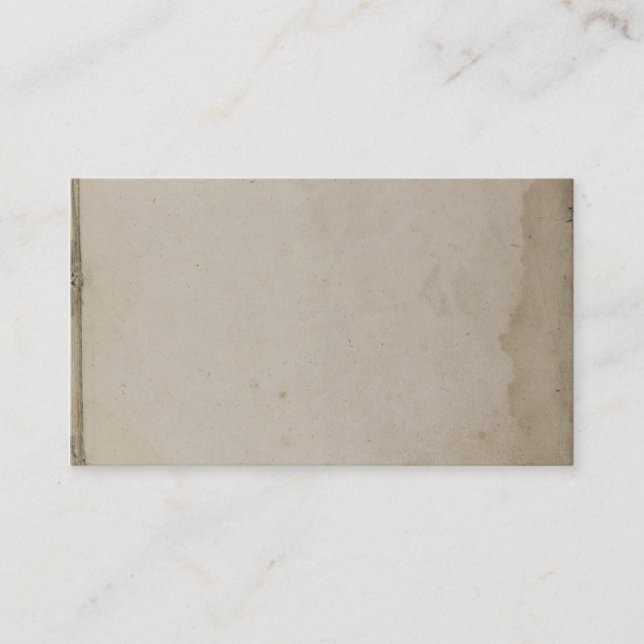 Gammalt Grungy nedfläckadt Kraft papper Visitkort (Framsida)