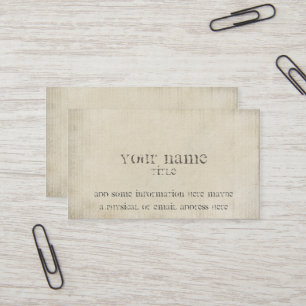 Gammalt Grungy papper Visitkort
