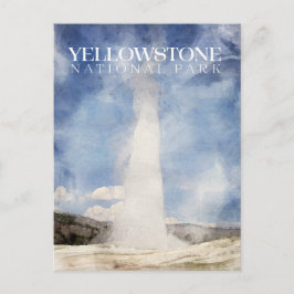 Gammalt, gulstolpe nationalparkens vykort