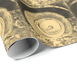 Gammalt hjul på klassisk bil presentpapper