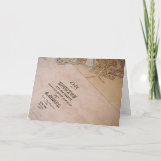 Gammalt Houston kartakort Kort