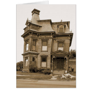 Gammalt hus - Plattsburgh Hälsningskort