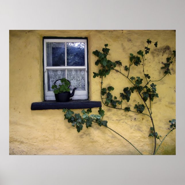 gammalt irländskt fönster poster (Framsidan)