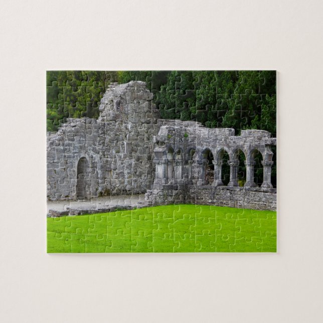 Gammalt irländskt kloster pussel (Horisontell)