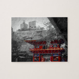 Gammalt japanskt tempel pussel