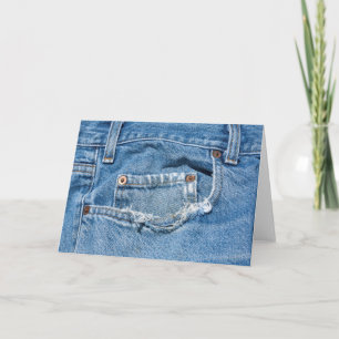 Gammalt Jeans Greeting-kort Kort