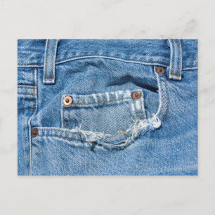 Gammalt Jeans-vykort Vykort