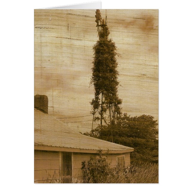 Gammalt jordbruk 2 hälsningskort (Framsidan)