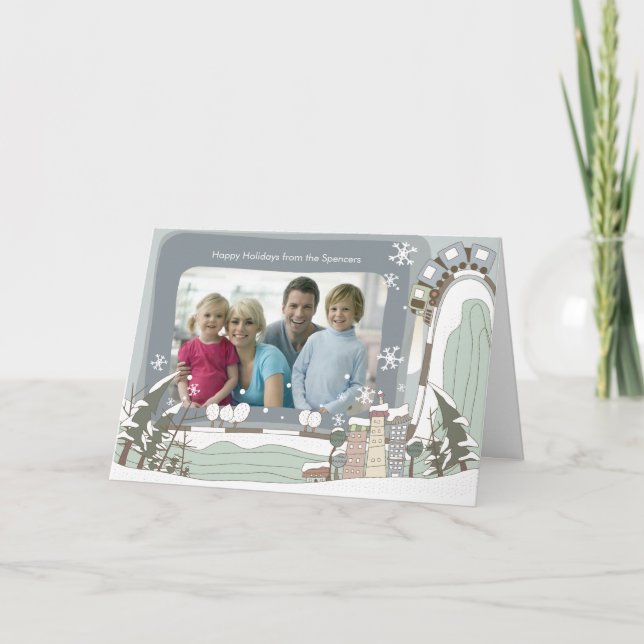 Gammalt julfotingskort helgkort (Framsida)