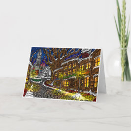 Gammalt julhälsningskort helgkort