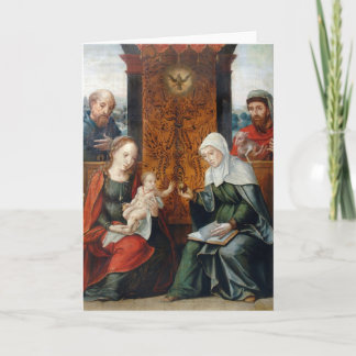 Gammalt julkort - Joos van Cleve, 1525 Helgkort