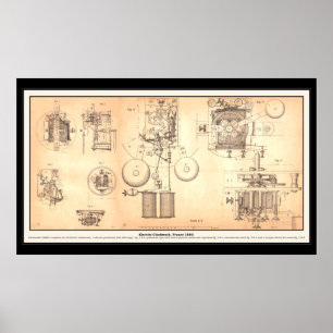 Gammalt karddiagram poster