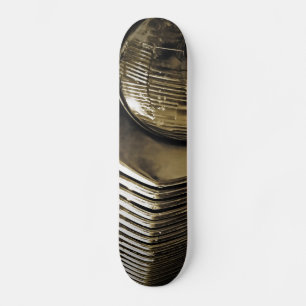 Gammalt klassiskt bilstrålkastare skateboard bräda 21,5 cm