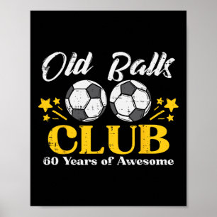 Gammalt Klubb Fotboll 60 År Fantastisk 60-årsdag M Poster