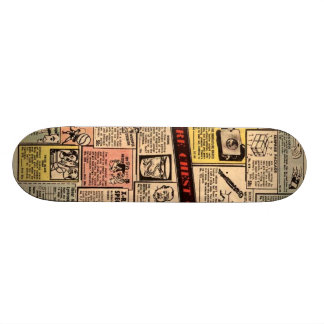 Gammalt komiskt annonsdäck #2 old school skateboard bräda 21,6 cm