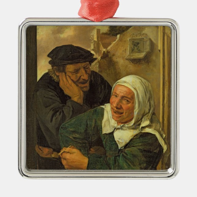 Gammalt koppla ihop julgransprydnad metall (Framsidan)