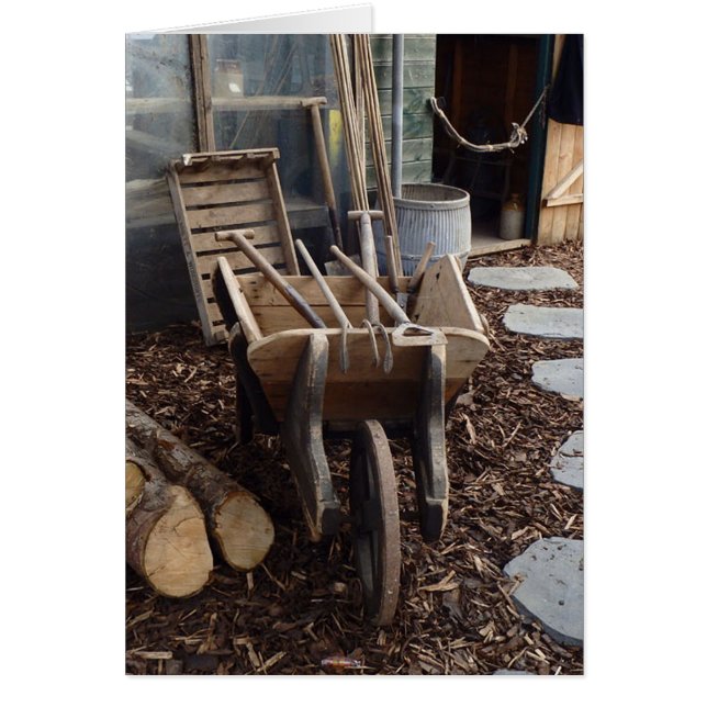 Gammalt kort för skottkärra 1940 (Framsidan)