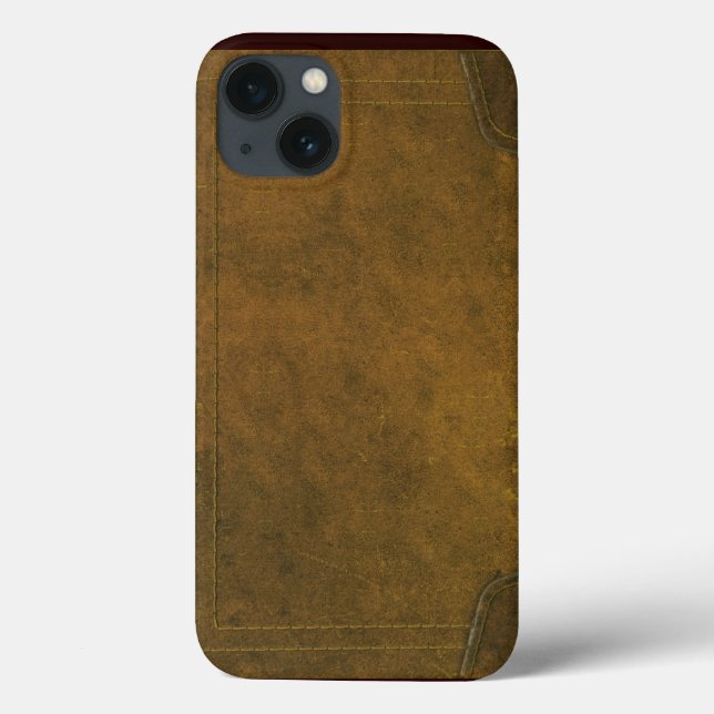 gammalt läderbokomslag (Baksida)