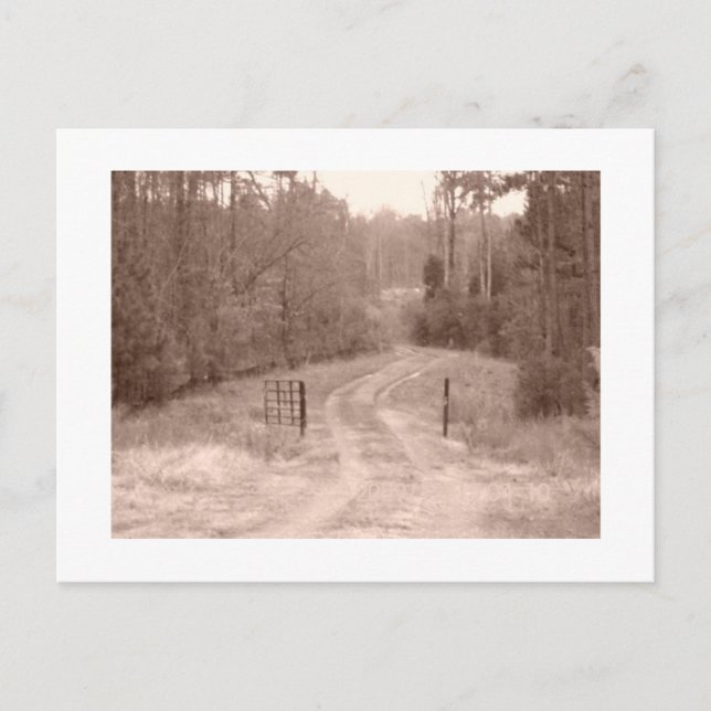 Gammalt land-vykort vykort (Framsida)