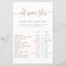 Gammalt lejkort | Boho Gender Reveal Game