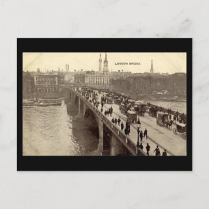 Gammalt Londonvykort - London Bridge Vykort