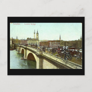 Gammalt Londonvykort - London Bridge Vykort