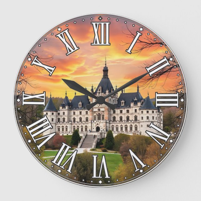 Gammalt majsslott stor klocka (Framsida)