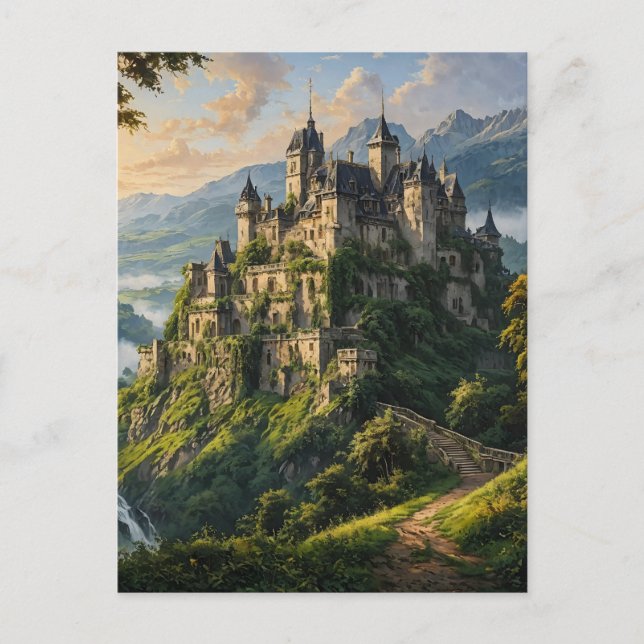 Gammalt majsslott vykort (Framsida)